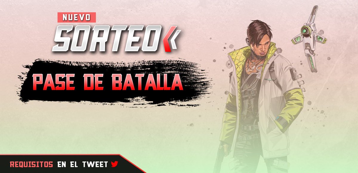 PlayApexESP's tweet photo. 🆕 SORTEO PASE DE BATALLA TEMPORADA 3 #ApexLegends
💰 (se entrega el dinero vía PayPal)

📝 Requisitos:
✅ Dar RT
✅ Seguir a @Taifa_Escanorx &amp; @PlayApexESP 

⏲️ Finaliza el 9/10 a las 19:30 https://t.co/maHIJn9V7i