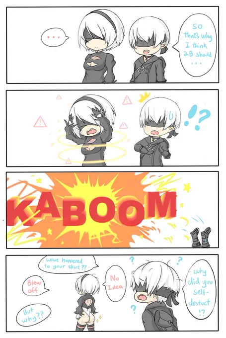 My old Nier Automata yonkoma that I never posted 