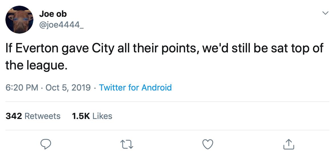 empireofthekop's tweet photo. The best statistic to come out of yesterday's game 😂 https://t.co/VRiKhG9lYM