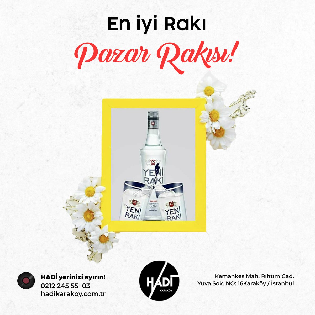 HadiKarakoy's tweet photo. En iyi rakı pazar rakısı! Hadi Karaköye!
Rezervasyon: 📞 0212 245 55 03 📲 0543 227 00 24
#hadikarakoy #hadikaraköy #hadikaraköye #karaköy #istanbul #beyoğlu #meyhane #meyhaneci #yeninesilmeyhane #eğlence #gece #rakı #muzik #yeninesilmeyhane #hadi https://t.co/gONzwfNtAz