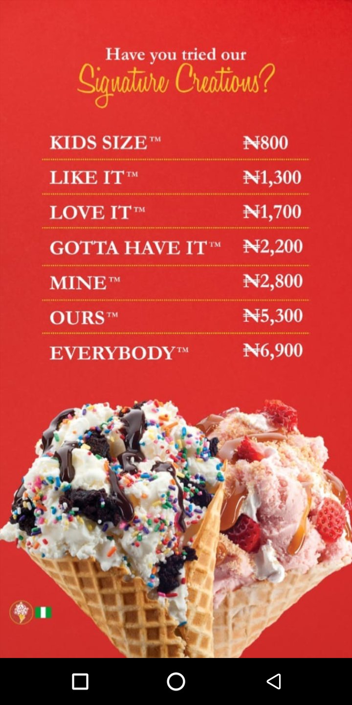 Cold stone ice cream prices deals