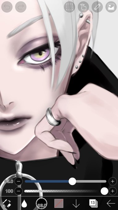 「ピアス 紫色の目」のTwitter画像/イラスト(古い順)