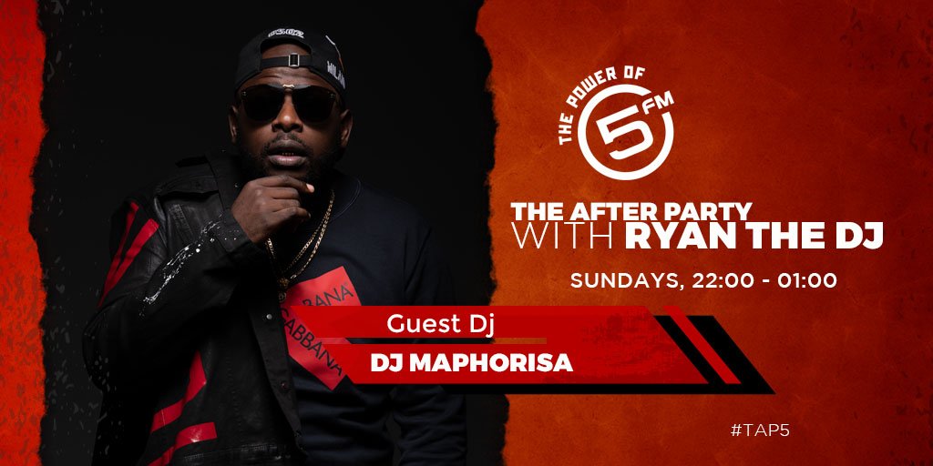 RyanTheDJ's tweet photo. Exclusive mix by @DjMaphorisa on The After Party tonight!!
Set those reminders!!
@5FM @TheWEEKENDER5 
#TAP5 #LawdPorry #PianoHub https://t.co/CIn5VUiyMP