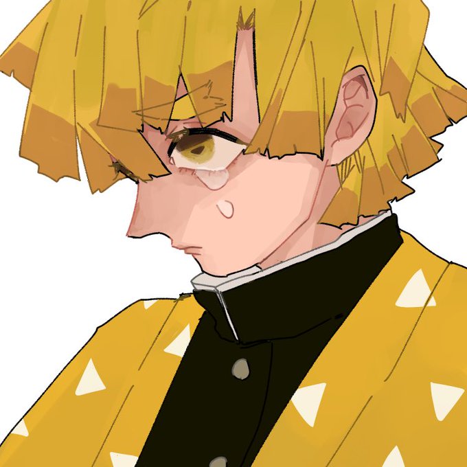 HanakoさんがTwitterに投稿した我妻善逸(鬼滅の刃)のイラスト。