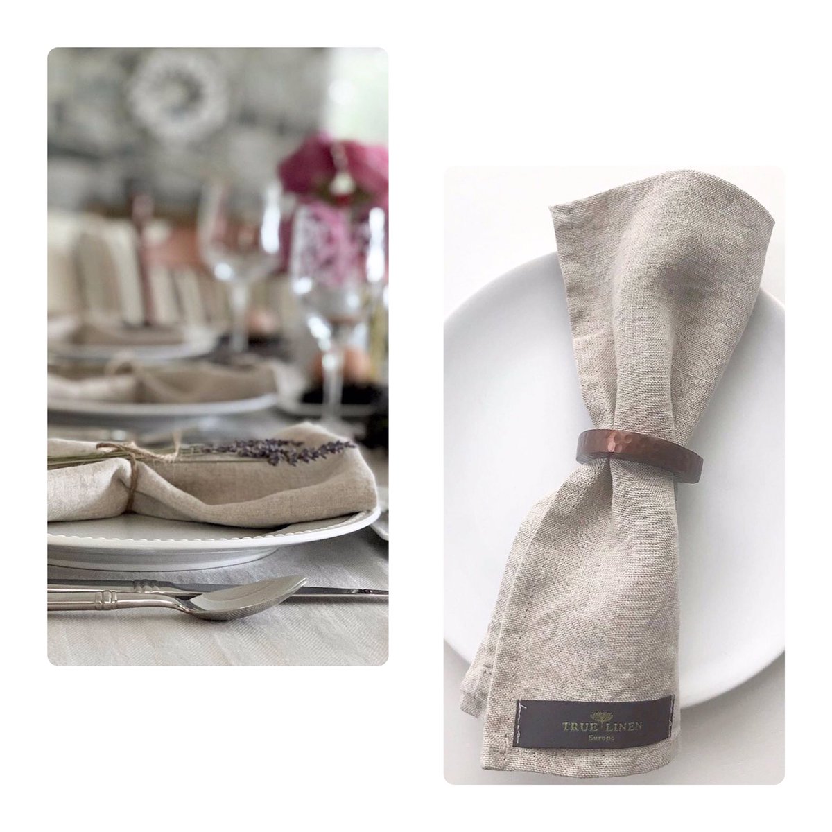 Whether you'll go for Sunday roast or a lighter version of your today's lunch, please remember to dress your dining table with Natural #linennapkins to give that cosy, inviting feel. The #clothnapkins always feel better on your hands and face and they are less wasteful than paper