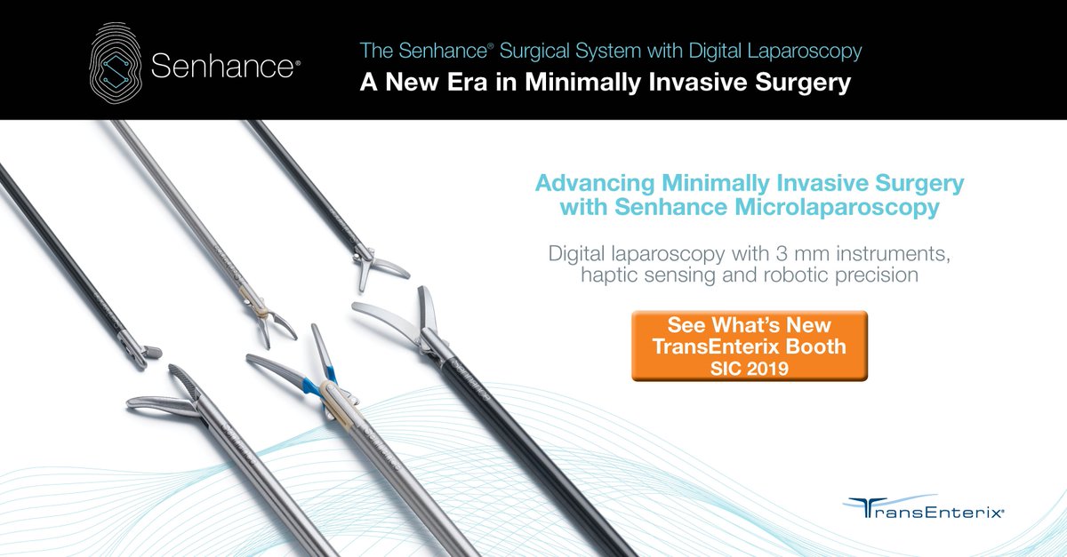 AsensusSurgical's tweet photo. Learn more about the first 3 mm instruments portfolio on a robotic platform. Visit our #TransEnterix Booth at SIC 2019 to find our more about #Senhance #microlaparoscopy.
#DigitalLaparoscopy #AdvancingMIS https://t.co/aQfMrwGYpJ