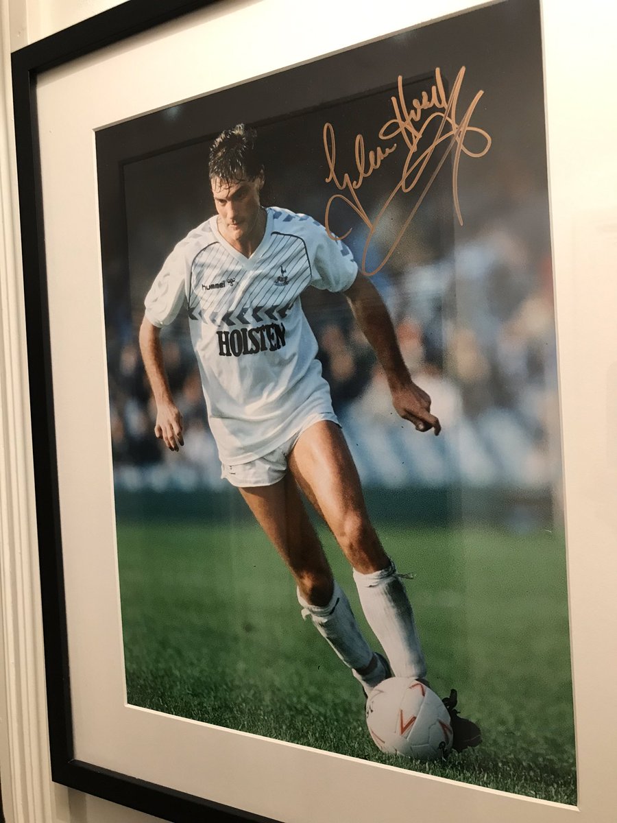 Look what my brother bought me! The best player @GlennHoddle in his pomp, in the best kit! Majestic! #legendsofthelane