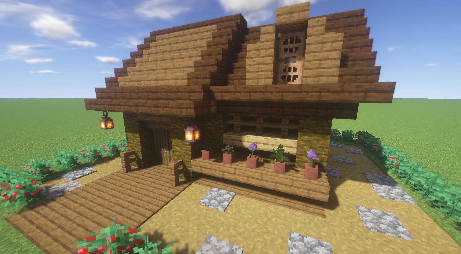 تويتر 宝条みちる Minecraft على تويتر Rt Neon Kann 木造建築 鉢植え置き付 マイクラ T Co 8clislzoy8
