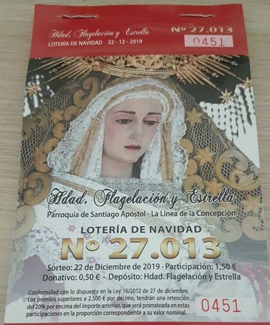 ¡YA A LA VENTA NUESTRA LOTERIA DE NAVIDAD!

Si quieres una participación ponte en contacto con nosotros mediante las redes sociales y hazte con la tuya, ¿Y SI TOCA? ¡ NO TE QUEDES SIN LA TUYA!