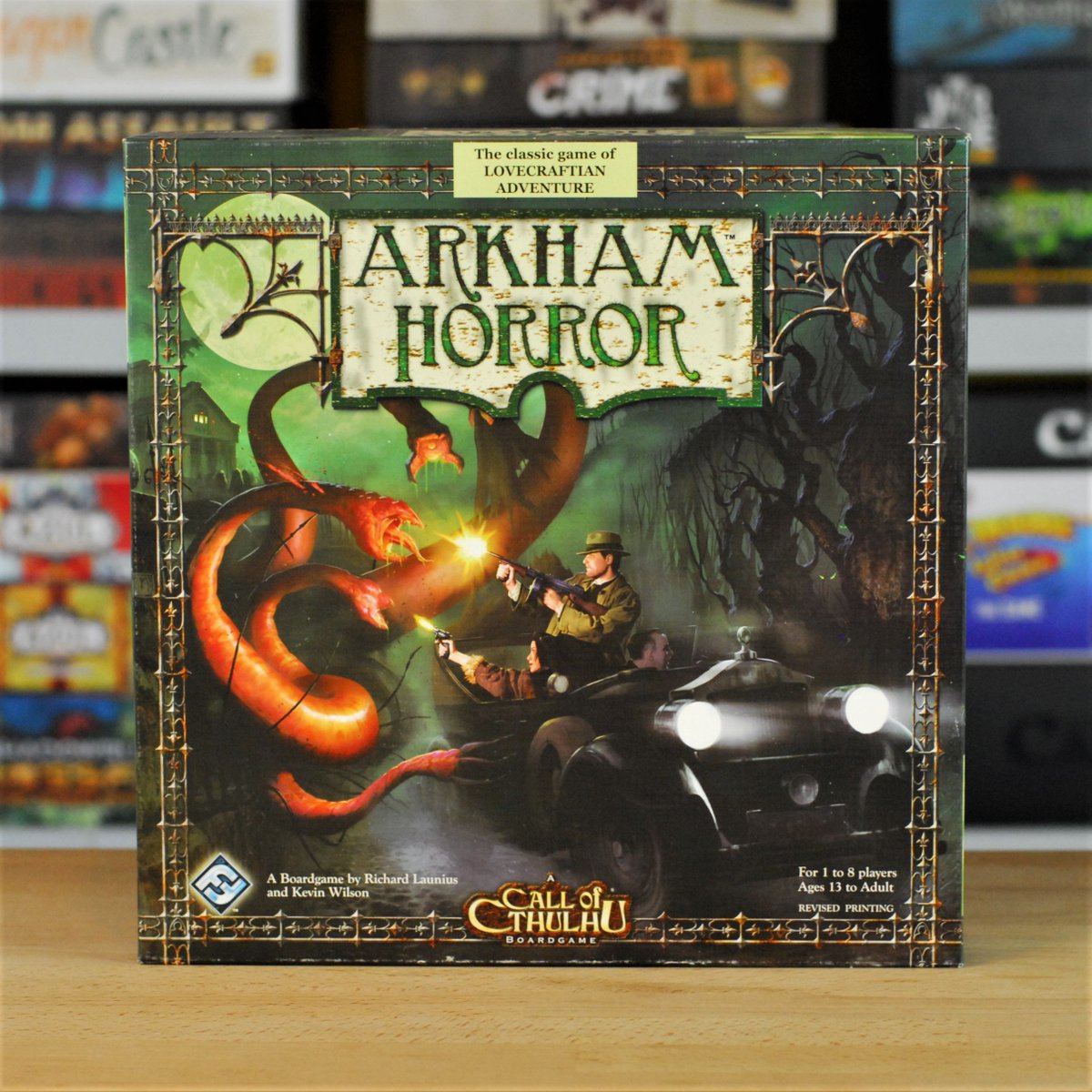 It's October, so why not bring a staple of horror gaming to the table. Arkham Horror is a cooperative adventure game themed around H.P Lovecraft's Cthulhu Mythos #YourTurn #BoardGameCafe #boardgames #tabletopgames #ArkhamHorror #Horror #October #Halloween #Lovecraft #Cthulhu