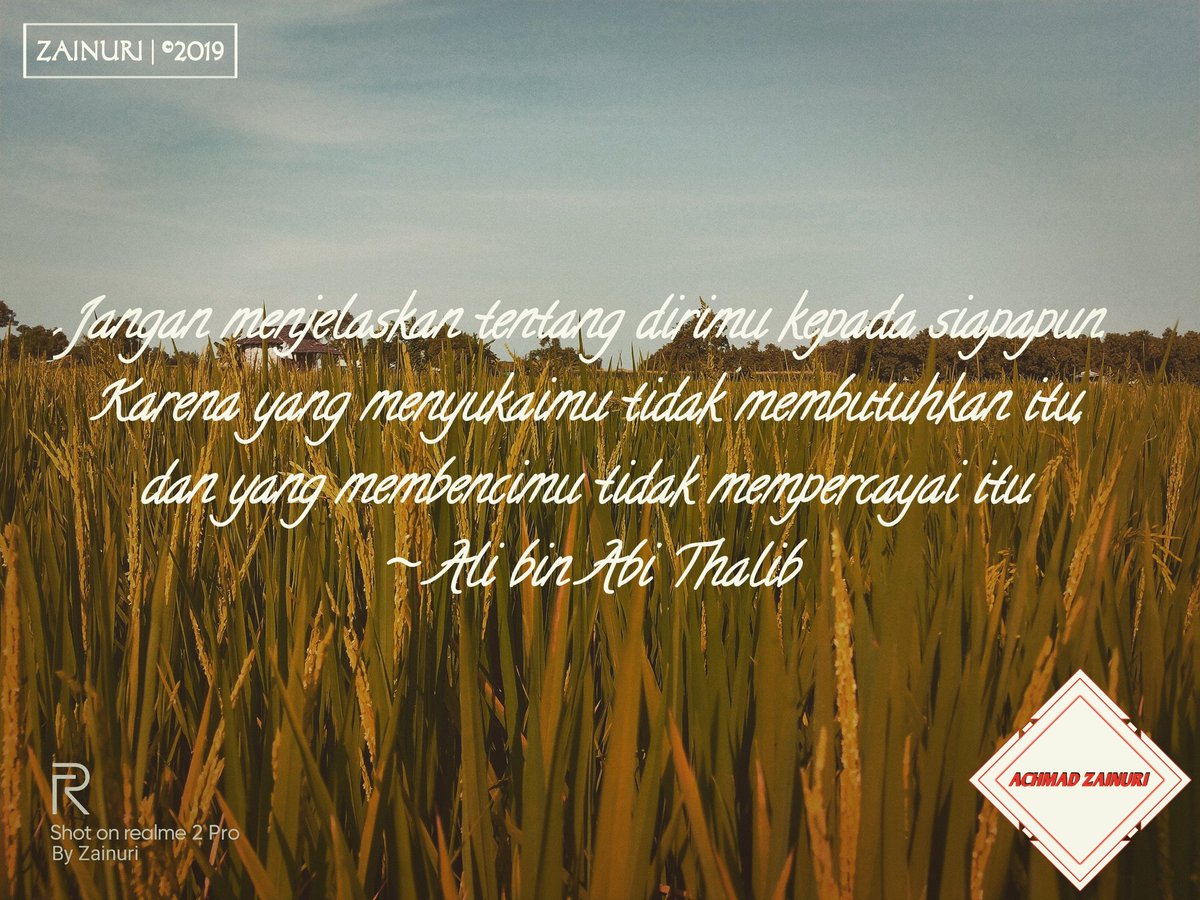 AchZainuri15's tweet photo. Never explain yourself to anyone. The person who likes you doesnโt need it; and the person who dislikes you wonโt believe it. โ Ali bin Abi Thalib
#fotografer #fotografiindonesia #fotografi #fotostudio #indonesiaku #indonesia #alamku #pemandangan #fotoku #nr_sdy115 #follow https://t.co/Vd6ckuGQYO