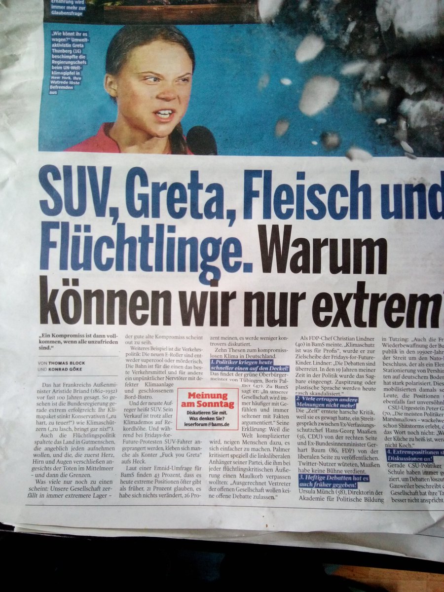 SabinevomBus's tweet photo. Die #Welt verändert sich, viele politische #Kräfte hinter #Gretl #Thunberg und # Fridaysfor Future wollen einen #Chanche! Wir werden unter anderen von den #Gruenen gezwungen uns einzuschränken!
Deshalb lasst uns gemeinsam daran arbeiten unsere #Werte zu behalten
#SabineforFuture https://t.co/lFNOSaSaJ2
