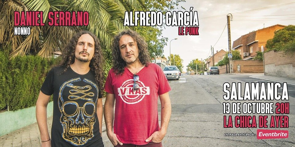 ConciertosenSal's tweet photo. DOMINGO 13 DE OCTUBRE, en #LaChicadeAyer, concierto de DANIEL SERRANO @nonnomusic y ALFREDO GARCÍA #LEPUNK entradas anticipadas 8€ y en taquillla 10€ en https://t.co/pAxriHezSc, a las 20:00 horas #Salamanca Entérate de +eventos en. https://t.co/FlyQtn2sK1 https://t.co/taL7eLNicd