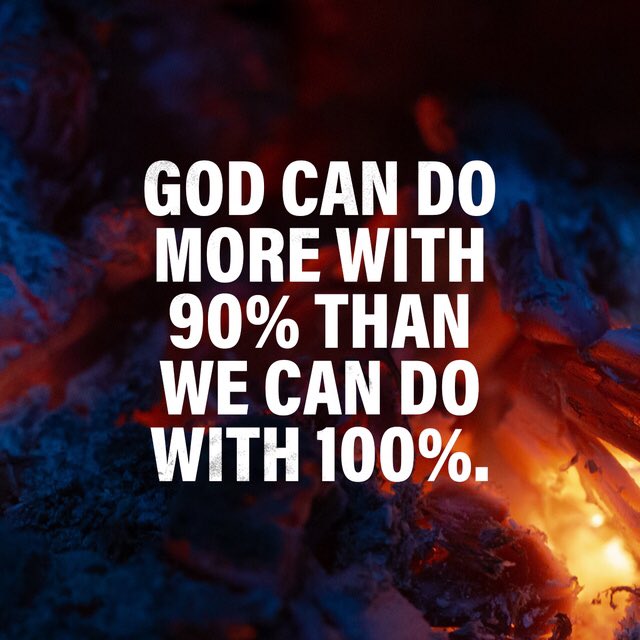 ddstranz's tweet photo. God can do more with 90% than we can do with 100%. #lcimin https://t.co/ELyLNfvkNI https://t.co/pIBzgoYfKJ