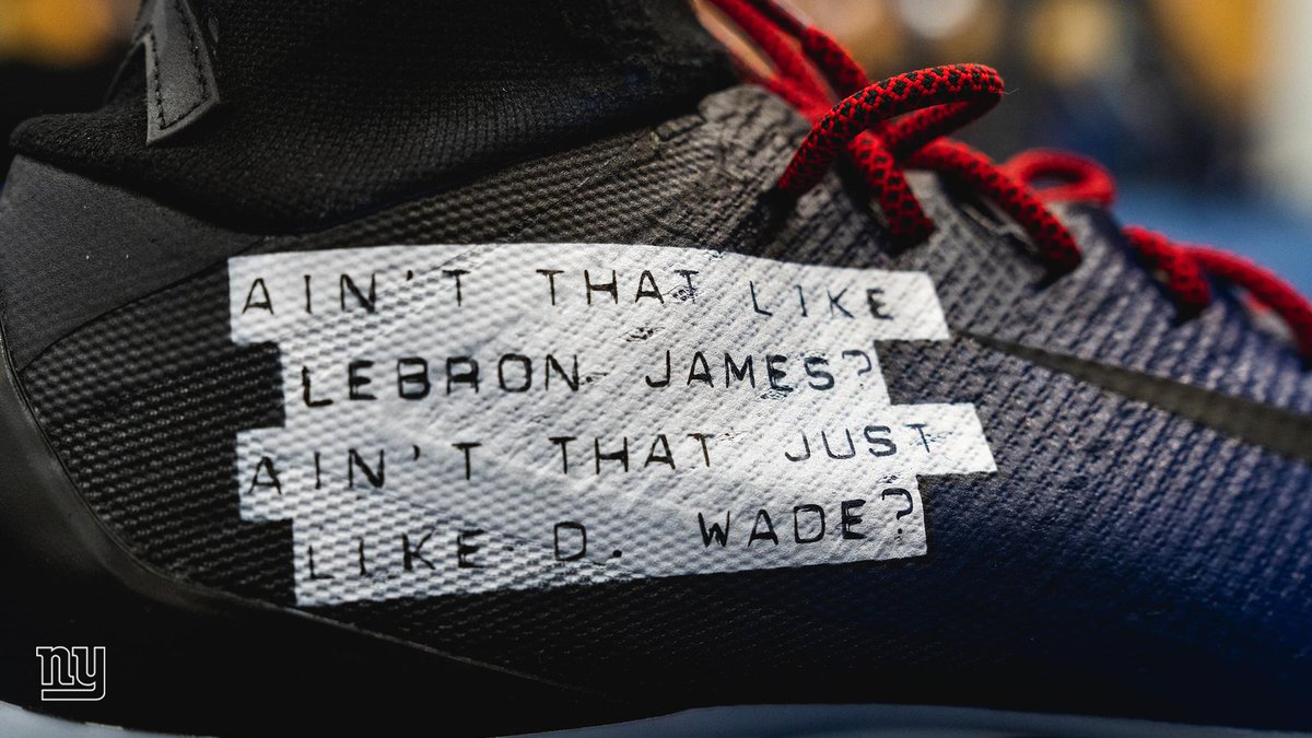 Giants's tweet photo. Had to do it for @ShowtimeTate's debut 👀

@KingJames x @DwyaneWade https://t.co/ScDpm727T4
