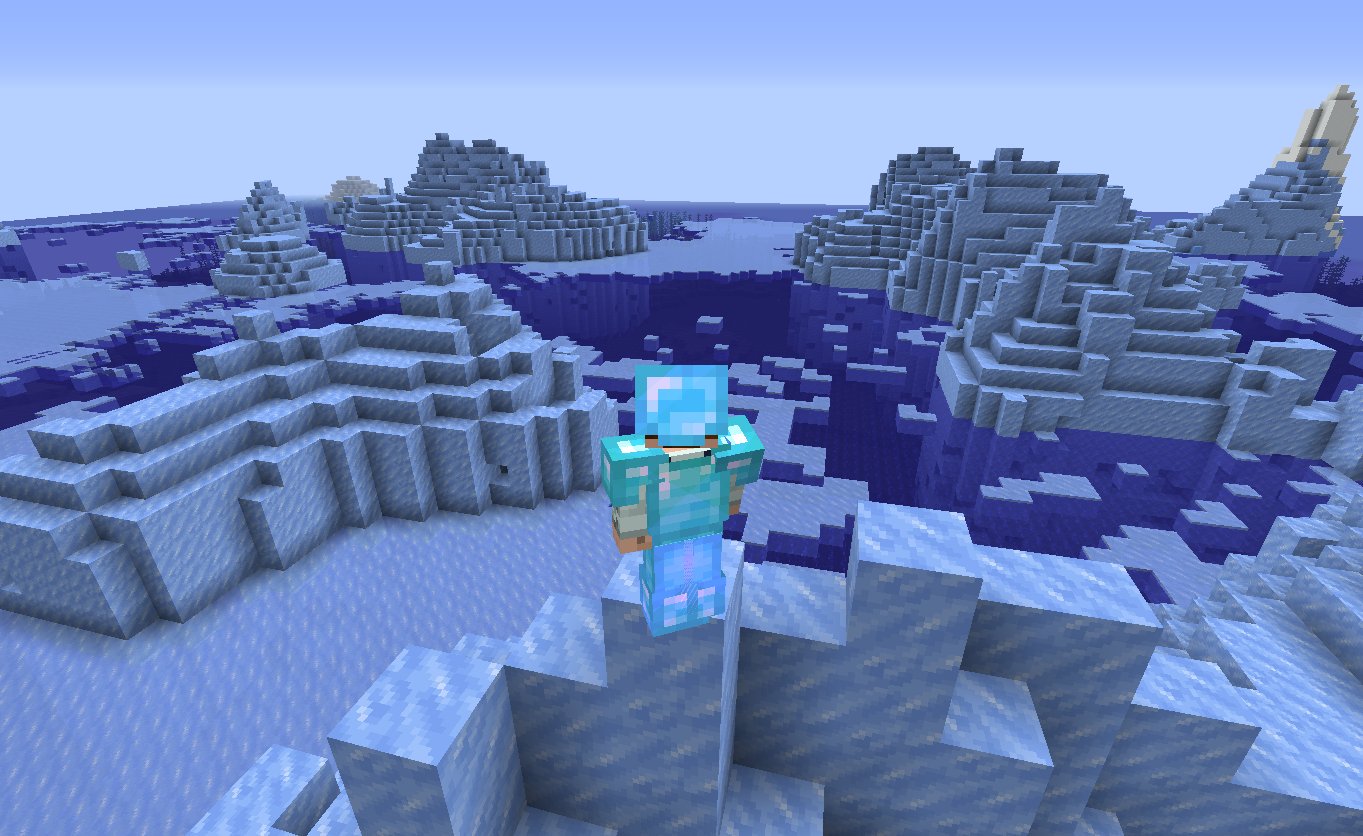 宇咲美禅 マイクラ垢 拠点のメサを越えると氷山を発見 意外と狭いからそんなに氷を採集できないな 一山崩して帰還 青氷にしてトラップに使おうかな マイクラ マインクラフト T Co Qvgffxlgqe Twitter