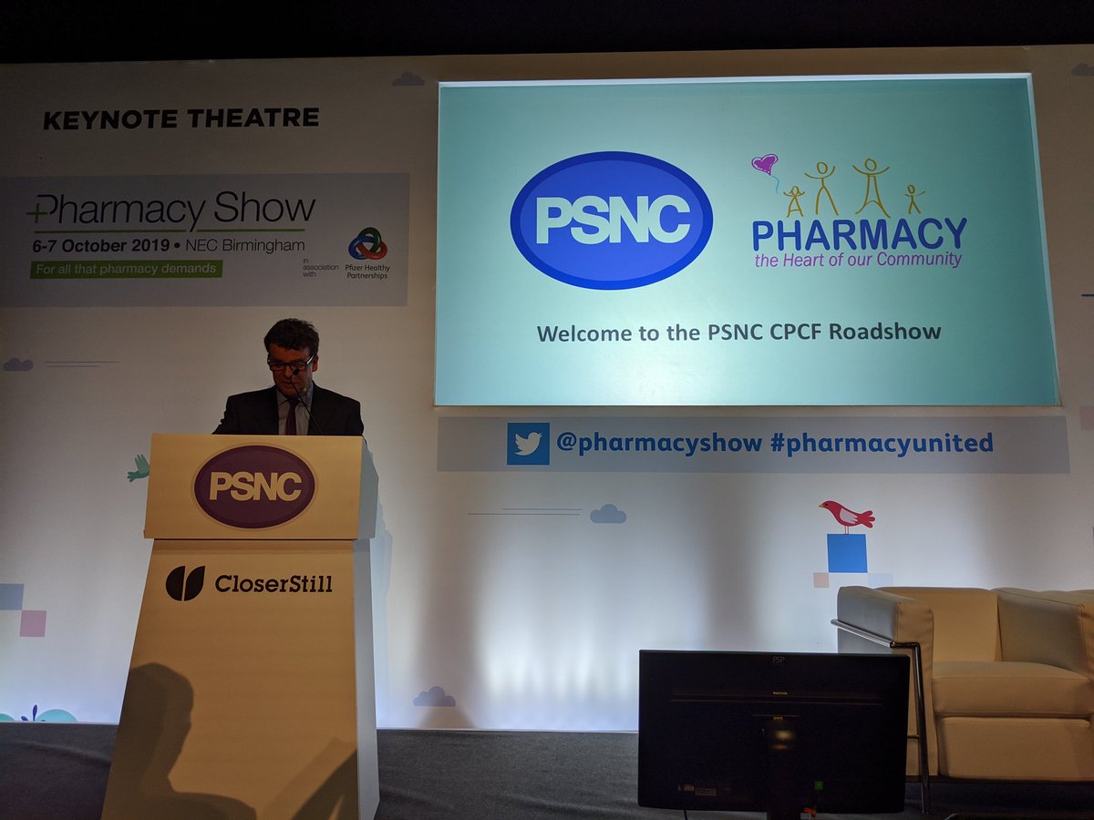 Grace_Lewis88's tweet photo. .@PharMag_Richard kicks off the last of @PSNCNews's #5yearCPCF roadshow @pharmacyshow - more than 1,000 contractors have attended the sessions up and down the country already. Are you one of them? What did you think? #pharmacyunited https://t.co/ixpVMgmhl5