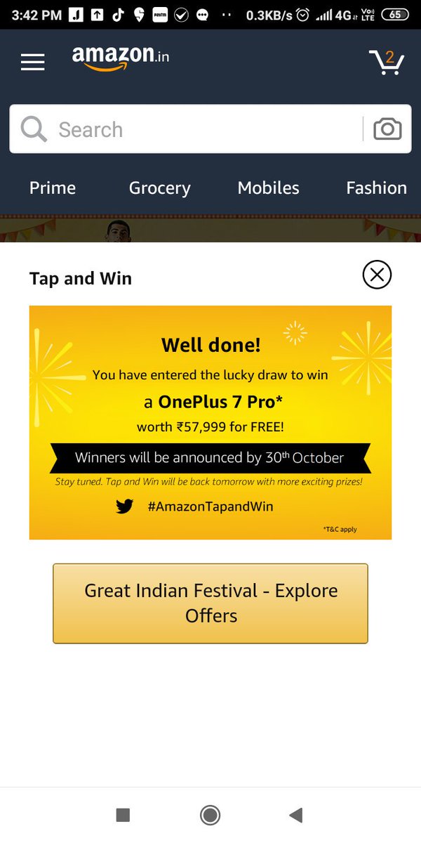 25_manan's tweet photo. Taken part in #AmazonTrapAndWin @amazonIN 
Thanks team 
Manan Wadhwani 
Lucky to win https://t.co/UvT2QYoFG0