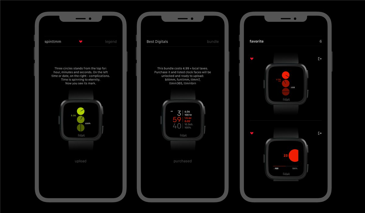 ttmmaftertime's tweet photo. TTMM for Fitbit Versa on iOS has been updated to iOS 13. We fixed crash bugs and added DARK mode. Now with dark mode TTMM has super stylish presentation.
#made4fitbit

https://t.co/orA90oWFM2

and right away we get super nice review. Thanks Gilbert. https://t.co/WAnikpZRgc