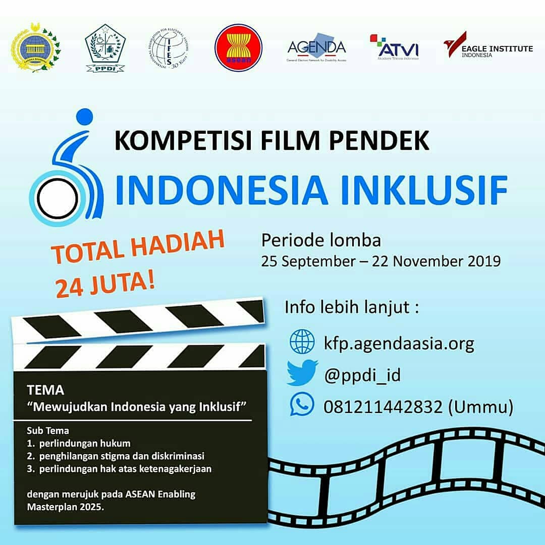 ppdi_id's tweet photo. Teman-teman PPDI sudah daftar belum untuk #KompetisiFilmPendekDisabilitas bersama ppdi? Yuk baca persyaratannya dan wujudkan karyamu sekarang!
#KompetisiFilmPendekDisabilitas #KompetisiFilm #Disabilitas #Film #PPDI #EnablingMasterplan #Inclusion #DisabilityInclusion https://t.co/eelyvds37C