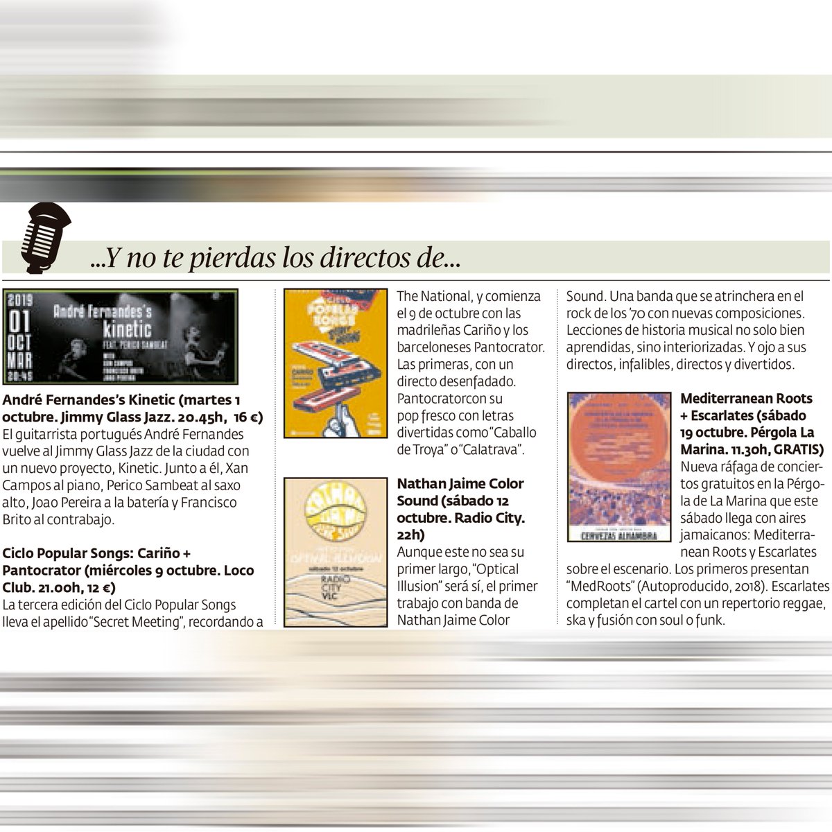 AmaliaYusta's tweet photo. Desde @AlquimiaSonoraW escribo sobre mi festi favorito, el @truenorayofest, en @elperiodicoaqui y @ViuValencia Y además hablo de "Lejos", el primer largo de #TercerSol, de los #concis de @cariniopop +@pantocratorbcn (9 oct) #NathanJaime (12 oct) y @Med_Roots +#Escarlates (19 oct) https://t.co/ukc1fWu8gQ