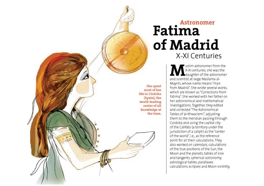 IslamScienceNet's tweet photo. Muslim Astronomer Fátima of Madrid (10th-century)
She spent most of her life in Córdoba, the world-leading center for all knowledge at the time 🌍🎓. Fátima corrected "The Astronomical Tables of Al-Khawarizmi". She also worked on calendars, eclipses and Moon visibility 🌒… https://t.co/3V3CzVBzhT