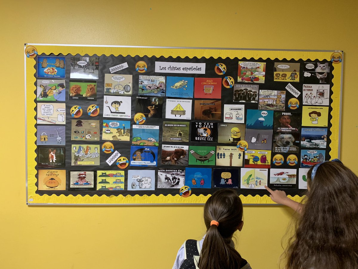 Year 7 students enjoying some Spanish memes during break time 😂🤣😂🤣 #loschistesespañoles #jajaja #DreamInspireAchieve #DIAinnovation #DIAcreativity