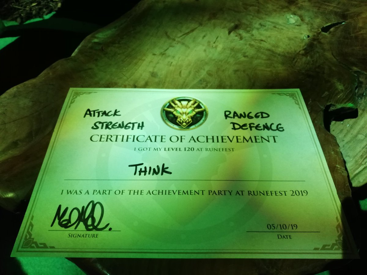 Think_RS's tweet photo. Achieved 120 att/str/def/range at Runefest, was a great weekend and was good to see everyone again. https://t.co/UGCzpqtnIZ