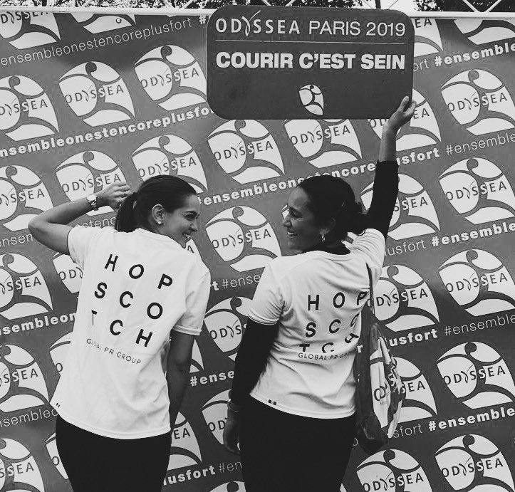 Félicitations à nos 35 warriors du jour qui ont participé à la course @ODYSSEA_fr en faveur de la recherche pour le cancer du sein 💪
#HopscotchSolidarite #OdysseaHopscotch #Odyssea2019