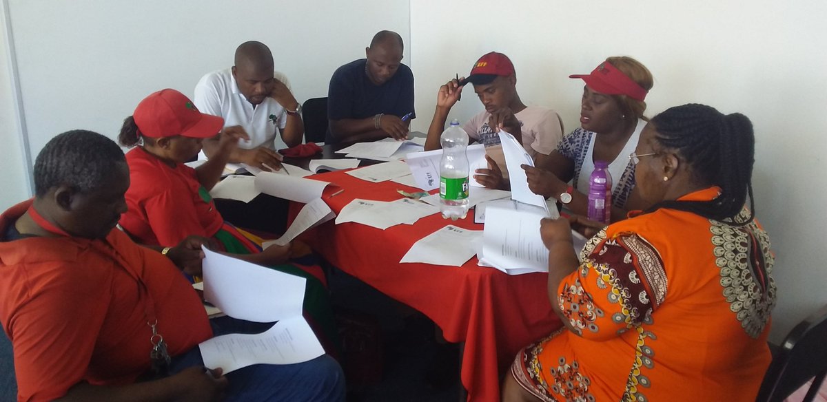 EEthekwini's tweet photo. EFF Ethekwini Regional Command Team meeting in session. #RoadToNasrec #EFF2ndNPA https://t.co/b3wo3CDN2p