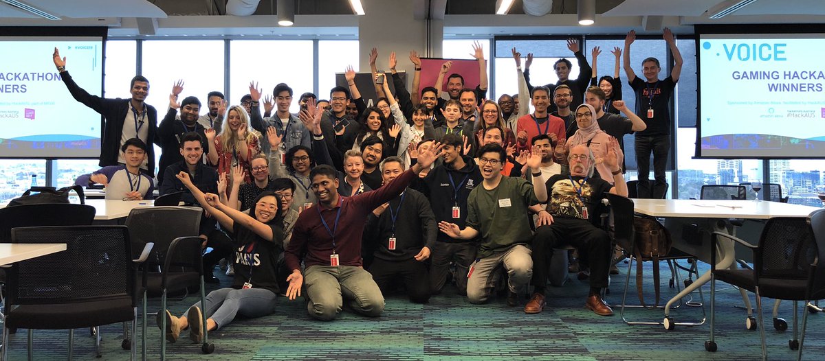 angelabeechan's tweet photo. #GamingHackathon groupie ๐๐๐ #gaming #migw @GamesWeekMelbs @alexadevs @AziFarjad @james https://t.co/sgMGMfXJyW