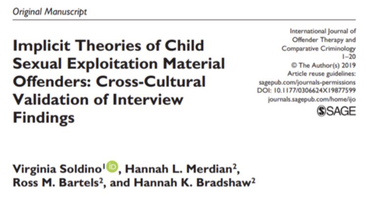 online_PROTECT's tweet image. 📃 New paper! Members of the oP team (@HlMerdian &amp;amp; @HBradshaw_) and colleagues have published a paper in the International Journal of Offender Therapy and Comparative Criminology. Check it out here: journals.sagepub.com/doi/abs/10.117…