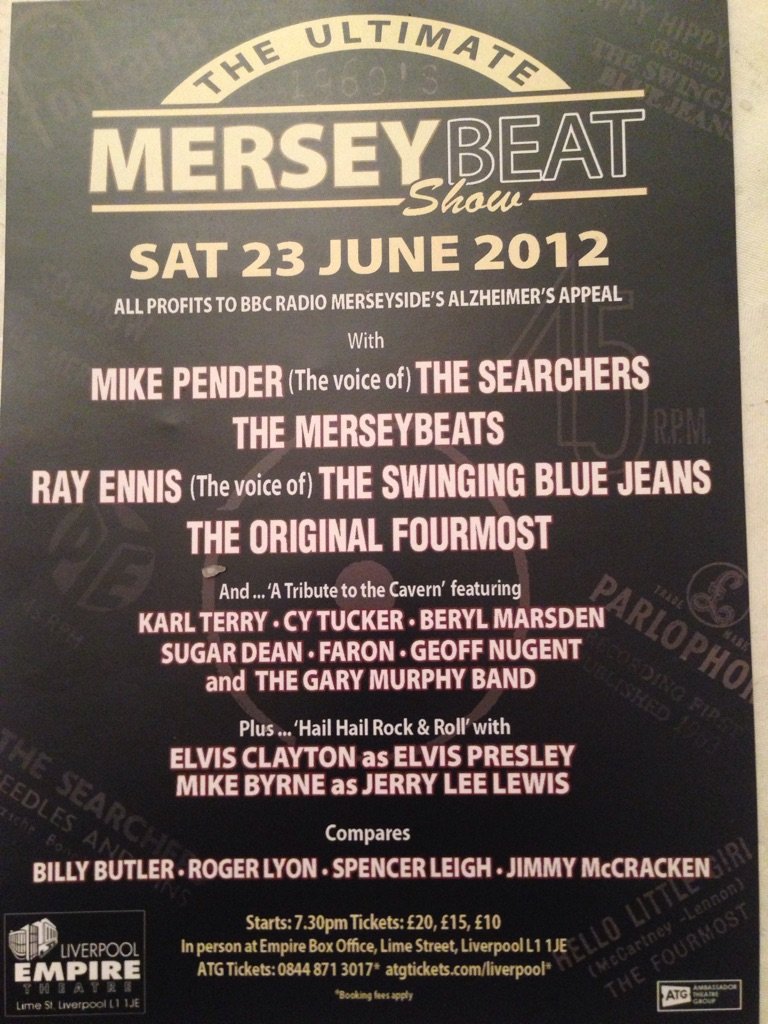 BillyButler958's tweet image. I arranged this it sold out in 2 weeks The show next year at Phil merseybeat with strings should be brill