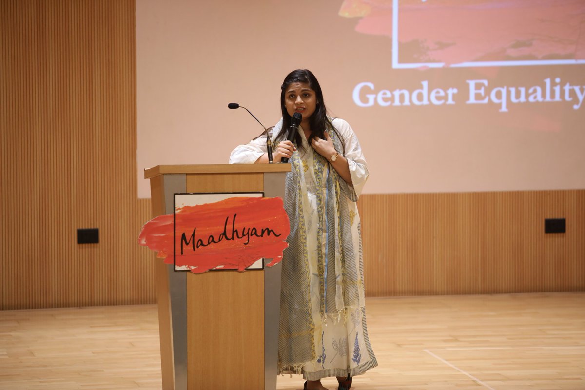 Maadhyam3's tweet photo. Maadhyam 2019 was a success and why not?🎉⭐
We had such empowering speakers this year.✨
Thank you @srishtidixit for accompanying  us and enlightening  us with your knowledge on the big day.❤
#mediaconclave #Bmmwale #maadhyam #maadhyam2k19 #speakup #beyourownkind https://t.co/sUODa0f4Fs