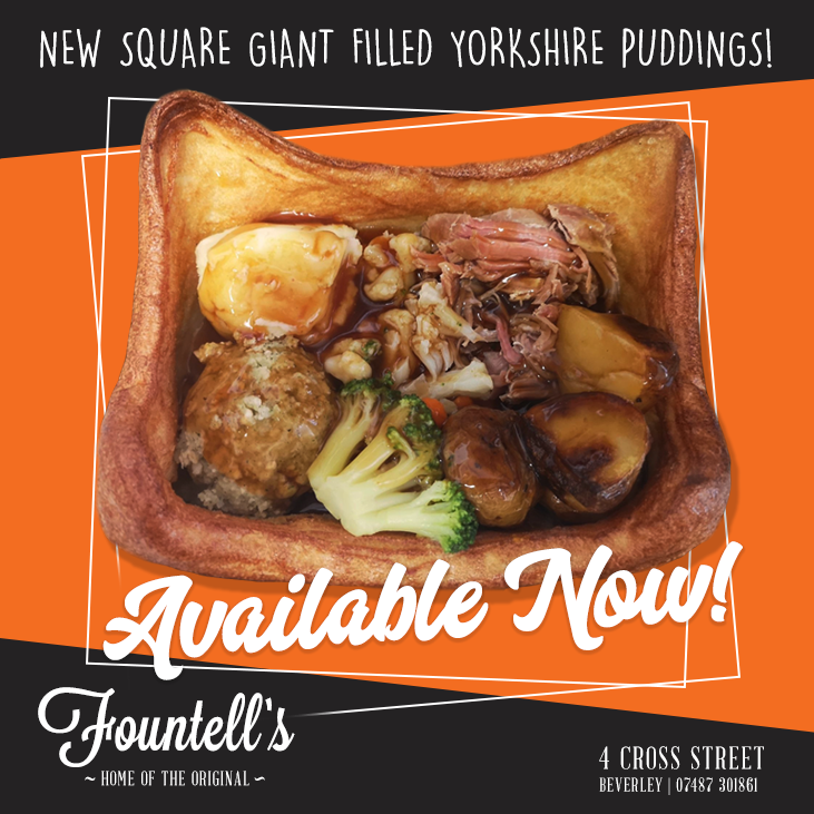 Is there anything better than a piping hot #YorkshirePudding filled with all the most delicious fillings, meats and treats. You can choose either the famous #YorkshirePuddingWrap or one of our new popular #Square #GiantFilled!