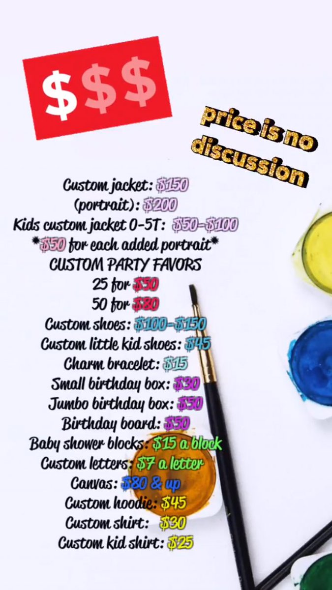 createamoon_'s tweet image. PRICE LIST 🎨🔌