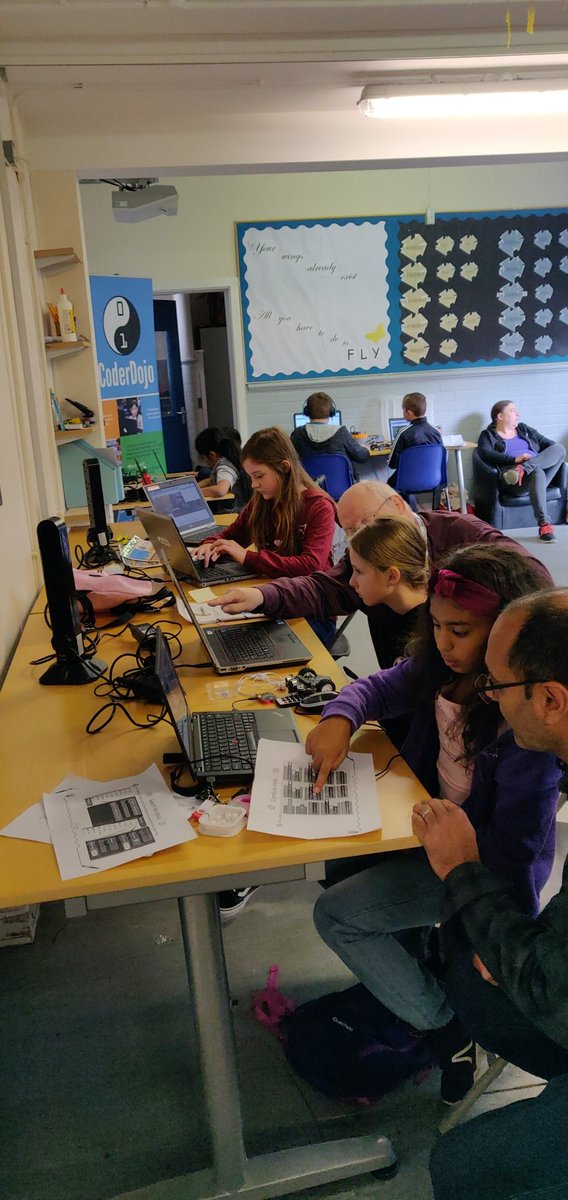 TamesideDojo's tweet image. Another full house at #Tameside @CoderDojo  this month. We&apos;re working on our spo-oo-ooky #DojoBooChallenge ideas and plotting for @HackManchester !