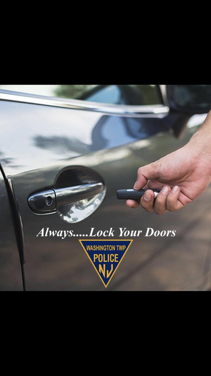 WashingtonTwpPD's tweet photo. Lock it or Lose it!

There’s no cure-all for criminal activity.  We have to work together to prevent it.   Residents are reminded to lock your car doors. Neighbors are asked to look out for each other and call police dispatch at 256-1212 if you see suspicious activity. https://t.co/ADl4k8L58V