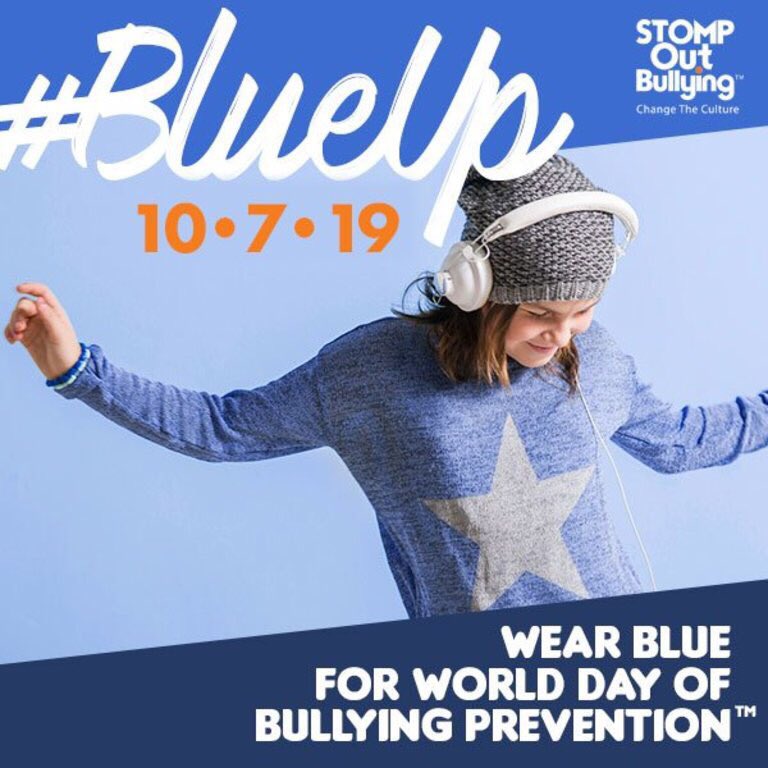 lke5th's tweet photo. Don’t forget to #blueup tomorrow. Let’s stomp out bullying. #lkebobcats https://t.co/YJXzzCLzLc