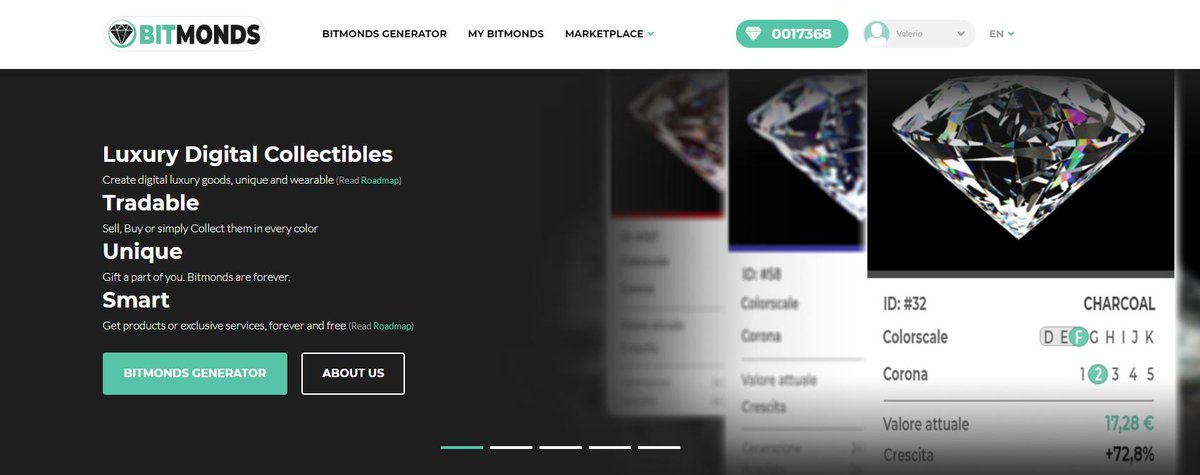 valeriotwdi2's tweet image. Luxury Digital Collectibles.
#Bitmonds is the first full digital status symbol based on #blockchain technology, represented as a digital diamond.
$BTC #Bitcoin #Cryptotwitter