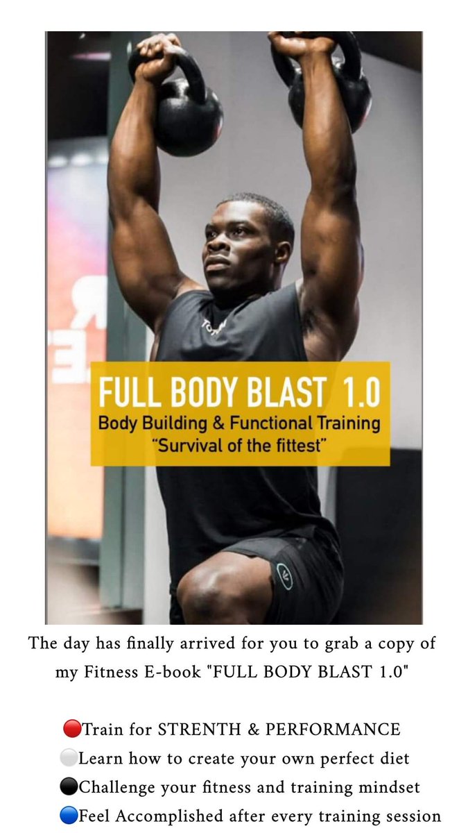 baousman's tweet photo. I am so excited to inform you about the launch of my fitness E-book today. If you dont mind supporting me by sharing, tagging (@baousman) and posting on your story with the link below 🙏

Grab yourself a copy using this link -  https://t.co/JRtdoWGuxF https://t.co/Ejm1YGX9NL