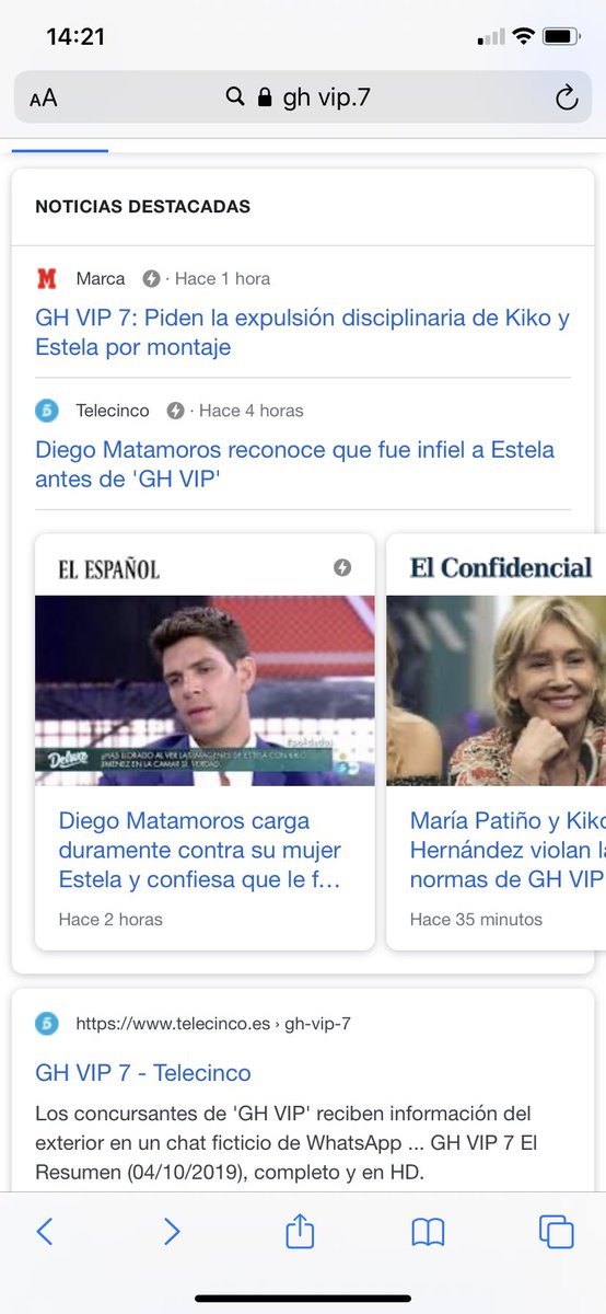 la_laura_laura's tweet image. Para Estela: Quieres ver lo que sale en Google si pone ghvip7 . Aquí lo tienes para que veas que eres súper protagonista y estás haciendo muy bien el montaje .  #GHVIP6O @ghoficial #GHVIP60