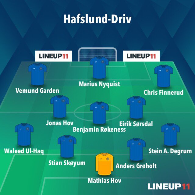 DrivFotball's tweet photo. Dagens XI mot @Hafslund1934 @tungvekterne https://t.co/uNvQgbOes2