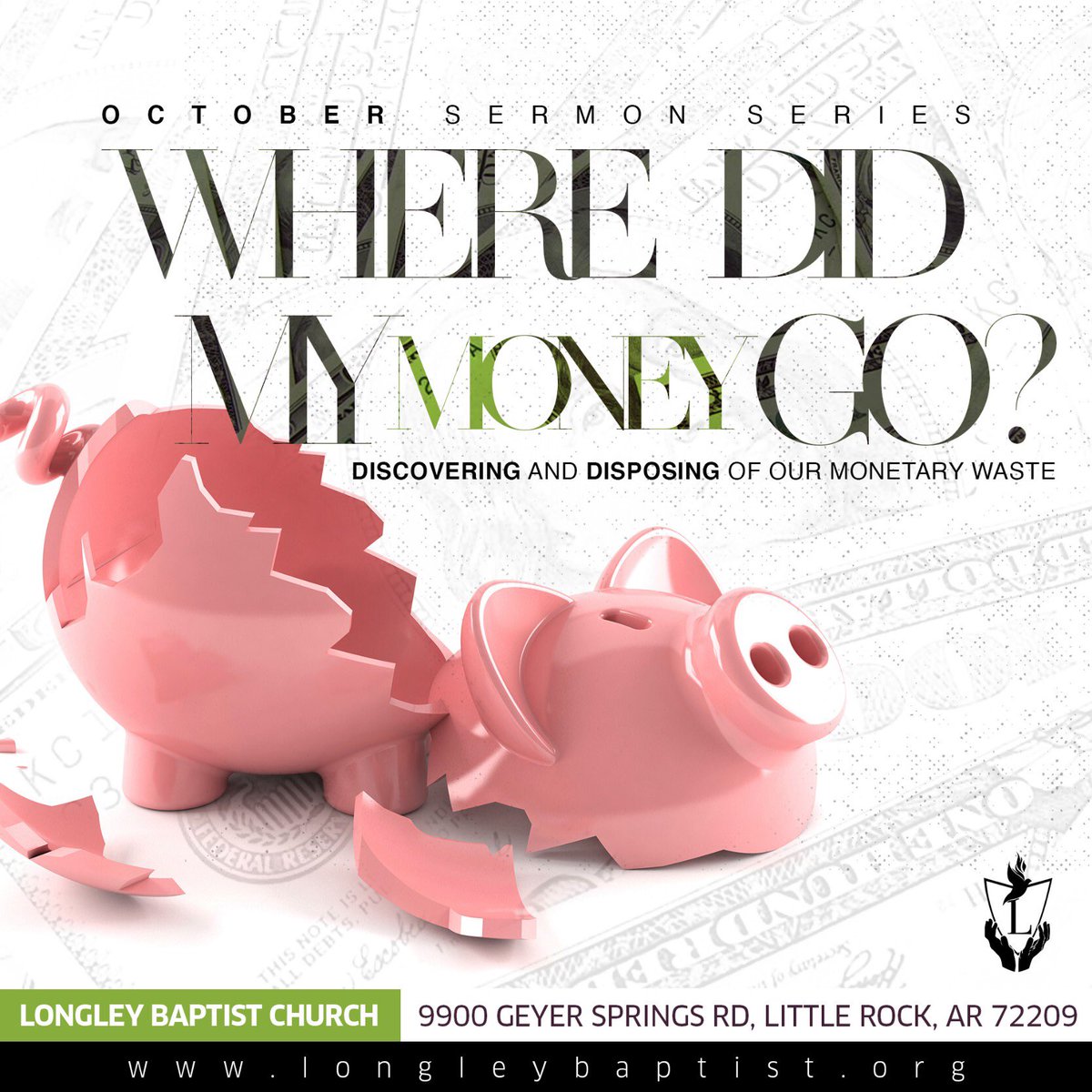 Longleybaptist's tweet photo. 🚨 NEW SERIES ALERT: Today begins our October series “Where Did My Money Go?” 
Join us at our 8am or 11am service! https://t.co/SgsY1cLQOX