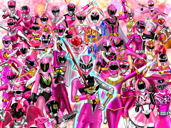 TOKUPINOY on X: The Pink Super Sentai team with Ninja Captor 3 and if you  can include Abare Pink and Akiba Pink made by a fan   / X