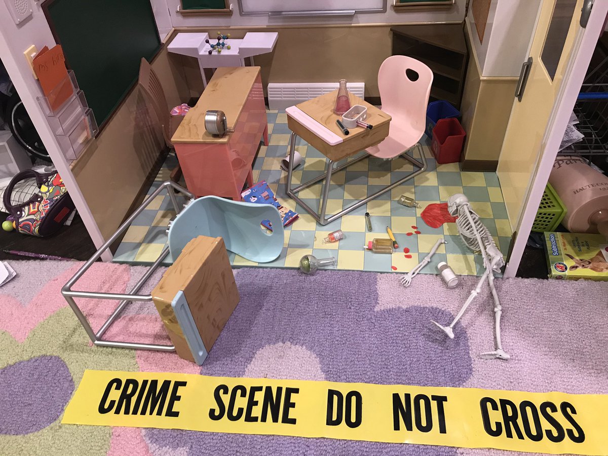 rachelleterada's tweet photo. #WNForensics student’s creativity playing out with their #crimescene tape. Great work Anastasia! https://t.co/kpDTGiPz66
