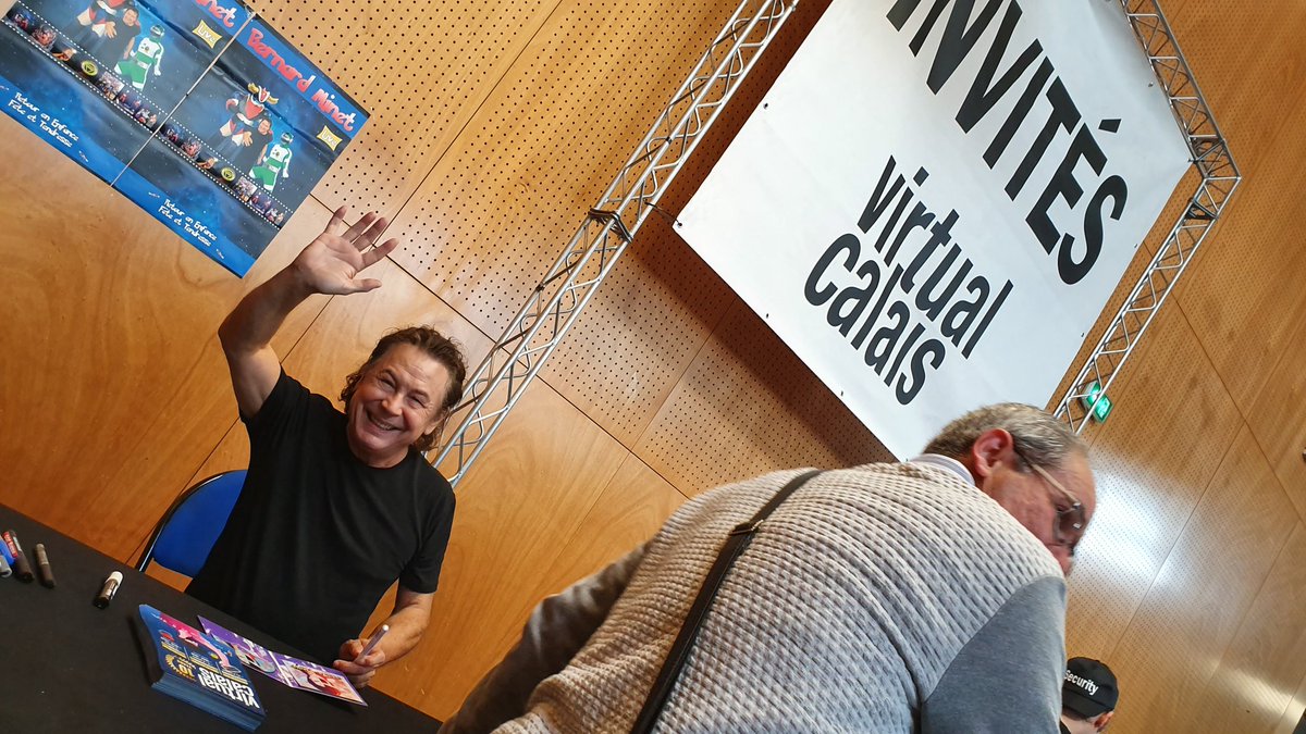 Bernard Minet est arrivé à #VirtualCalais10ans !! 😍😍😍😍