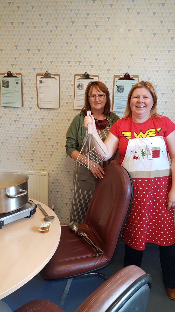 In Yate today at Cranleigh Court Community Hub. The apple juice is delicious and the home grown home cooked soup is in it's way!