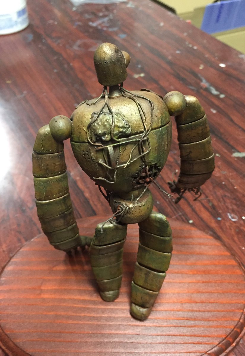 ロボット兵 メタルアート 廃材 フィギュア ジブリ Rnbi Lv
