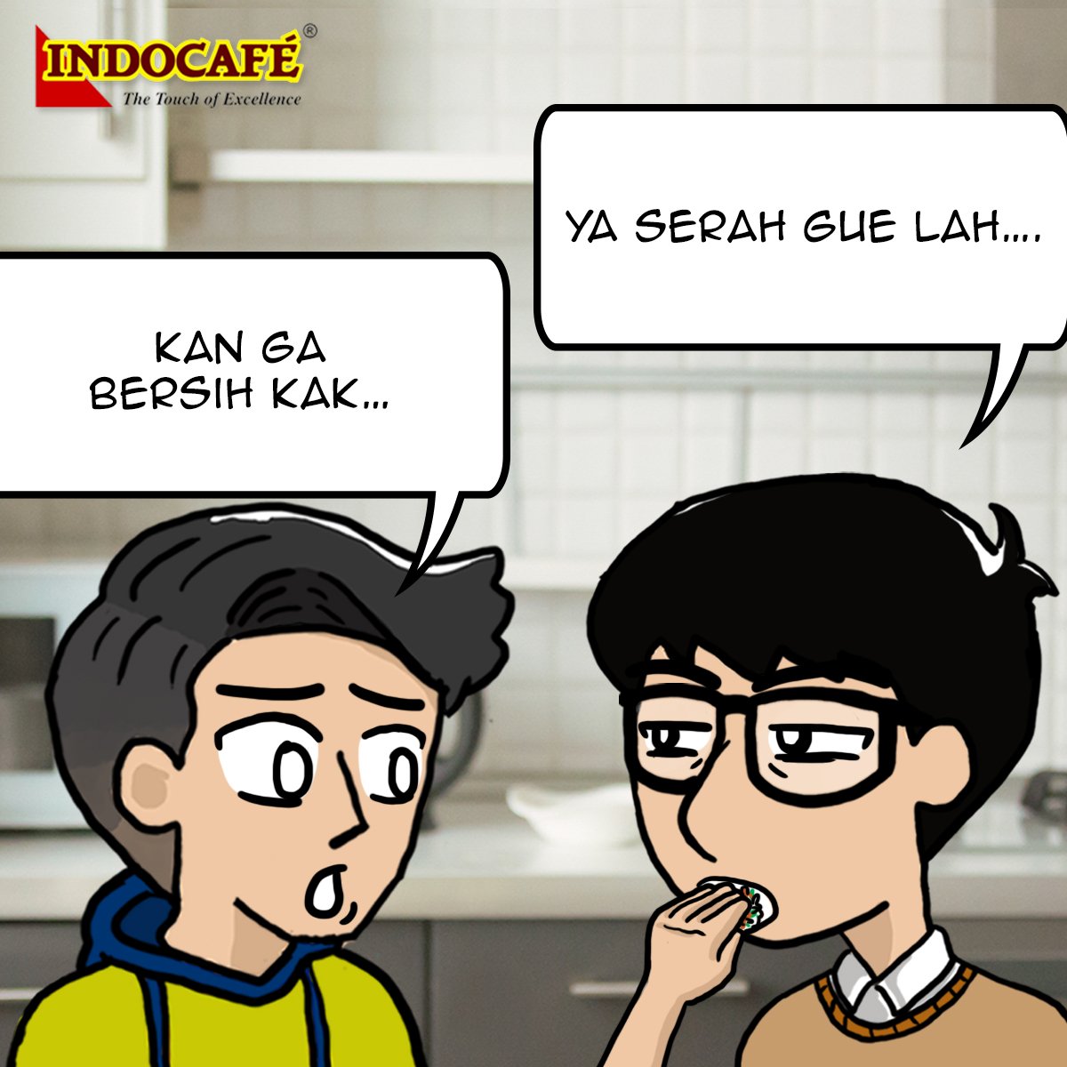 Indocafe_ID's tweet photo. Punya temen kaya gini kacau juga sih sob, pecah dunia pertemanan!
#BeyondFirstClass #PerfectMix #ReMixAsix #joniradit #makan #tangan https://t.co/sQE4nyphFe